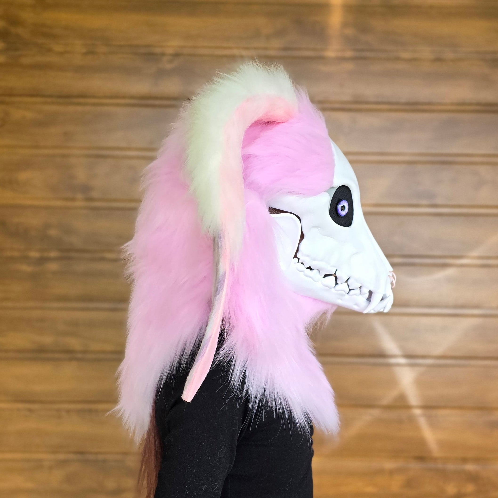 Skulldog with glow-in-the-dark bunny ears